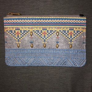 The Sak embroidered smoke gray wallet